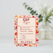 赤モダンはっきりした心の開花 出欠カード (スタンド正面)