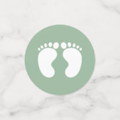 赤モダンん坊が緑にシャワー男女兼用 コンフェッティ (スモール正面)