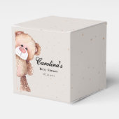 赤モダンエレガントちゃんシャワーを心待ちにする フェイバーボックス (正面サイド)