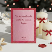 赤モダンエレガントと金ゴールドのクリスマスカード シーズンカード