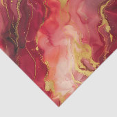 赤モダンエレガントと金ゴールド 薄葉紙 (詳細)