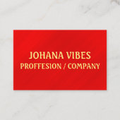 赤モダンエレガントグラマー 名刺 (正面)