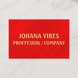 赤モダンエレガントグラマー 名刺