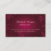 赤モダンエレガントロイヤリティカード ロイヤリティカード (裏面)