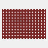 赤モダンクリスマスツリーズスノーフレークフェスティバル ラッピングペーパーシート (正面2)