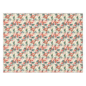 赤モダンクリスマスホリーベリー テーブルクロス (正面(横))