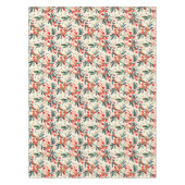 赤モダンクリスマスホリーベリー テーブルクロス (正面)