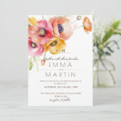 赤モダンケシフローラ結婚ズ 招待状 (スタンド正面)