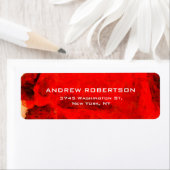 赤モダンコンテンポラリー抽象芸術エレガント ラベル (インサイチュ)