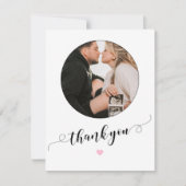 赤モダンシンプルちゃんシャワーサンキューカード サンキューカード (正面)