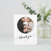 赤モダンシンプルちゃんシャワーサンキューカード サンキューカード (スタンド正面)