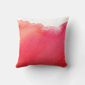 赤モダンシンプルデザイン水彩夢 クッション (裏面)