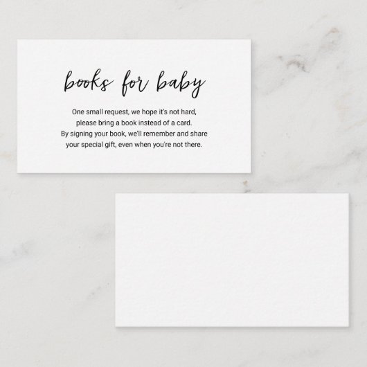 赤モダンシンプルミニマルシャワー用の本 エンクロージャーカード (正面/裏面)