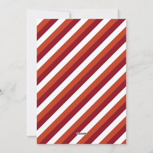 赤モダンスタイリッシュ弓ハッピーホリデー写真家族 シーズンカード (裏面)