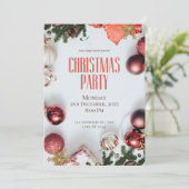 赤モダンパーティー 招待状 (スタンド正面)