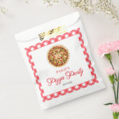 赤モダンピエレガントザパーティー誕生会 フェイバーバッグ (封をした状態)