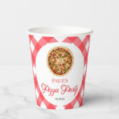 赤モダンピエレガントザパーティー誕生会 紙コップ (裏面)