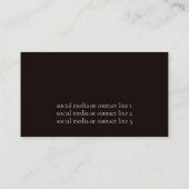 赤モダンフローラ名刺 名刺 (裏面)