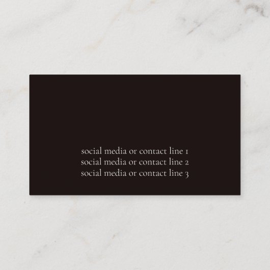 赤モダンフローラ名刺 名刺 (裏面)