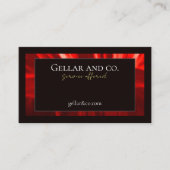 赤モダンフローラ名刺 名刺 (正面)