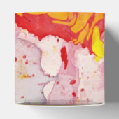 赤モダンブルーイエローグリーンパープルマーブルルック フェイバーボックス (上部)