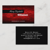 赤モダンプロフェッショナル名刺 名刺 (正面/裏面)