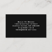 赤モダンプロフェッショナル名刺 名刺 (裏面)