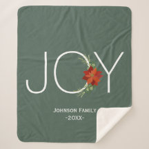 赤モダンポインセティアホリデージョークリスマス