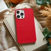 赤モダンミニマルはっきりしたリスト名シック Case-Mate iPhoneケース
