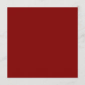 赤モダンミニマル赤の結婚披露宴 メニュー (裏面)