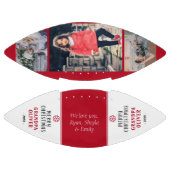 赤モダンメリークリスマスグランドパフォトコラージュ アメリカンフットボール (パネル)