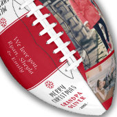 赤モダンメリークリスマスグランドパフォトコラージュ アメリカンフットボール