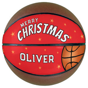 赤モダンメリークリスマススターズ記念 バスケットボール