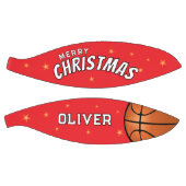 赤モダンメリークリスマススターズ記念 バスケットボール (パネル)