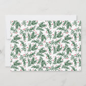 赤モダンレタリング4枚フォトメリークリスマス シーズンカード (裏面)