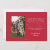 赤モダンレタリング5枚フォトメリークリスマス シーズンカード (裏面)