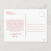 赤モダンレタリング5枚フォトメリークリスマス シーズンポストカード (裏面)