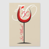 赤モダンワやる気を起こさせるイングラス50誕生日 (正面)