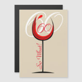 赤モダンワやる気を起こさせるイングラス60誕生日 (正面/裏面)