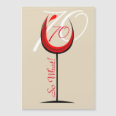 赤モダンワやる気を起こさせるイングラス70誕生日 (正面)