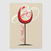 赤モダンワやる気を起こさせるイングラス80誕生日 (正面)