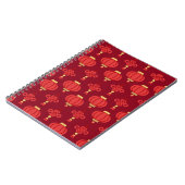 赤モダン中国の提灯 ノートブック (左側)