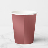 赤モダン傾無地の波パターン 紙コップ (右)