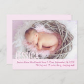 赤モダン児の写真の発表はがき 案内ポストカード (正面/裏面)