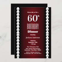 赤モダン六十誕生日ディナー