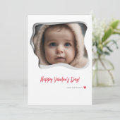 赤モダン写真バレンタインデー シーズンカード (スタンド正面)