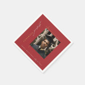 赤モダン卒業党 スタンダードカクテルナプキン (角)