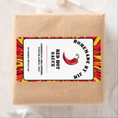 赤モダン唐辛子ラベル ラベル (インサイチュ)