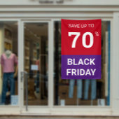 赤モダン店ディスカウントセール広告 横断幕