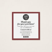 赤モダン感謝していい字の文字 (裏面)